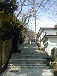 伊豆山神社への階段